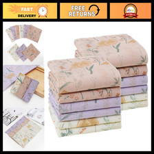 Soft Cotton Floral Handkerchiefs for Women, Dainty Hankies, 6/12 PCS, 13.7" x 13