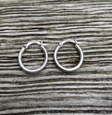 Vintage Sterling Silver Hoop Earrings 925 Huggies Dainty