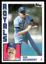 1984 Topps Dan Quisenberry #570 Kansas City Royals MLB Baseball Base Set