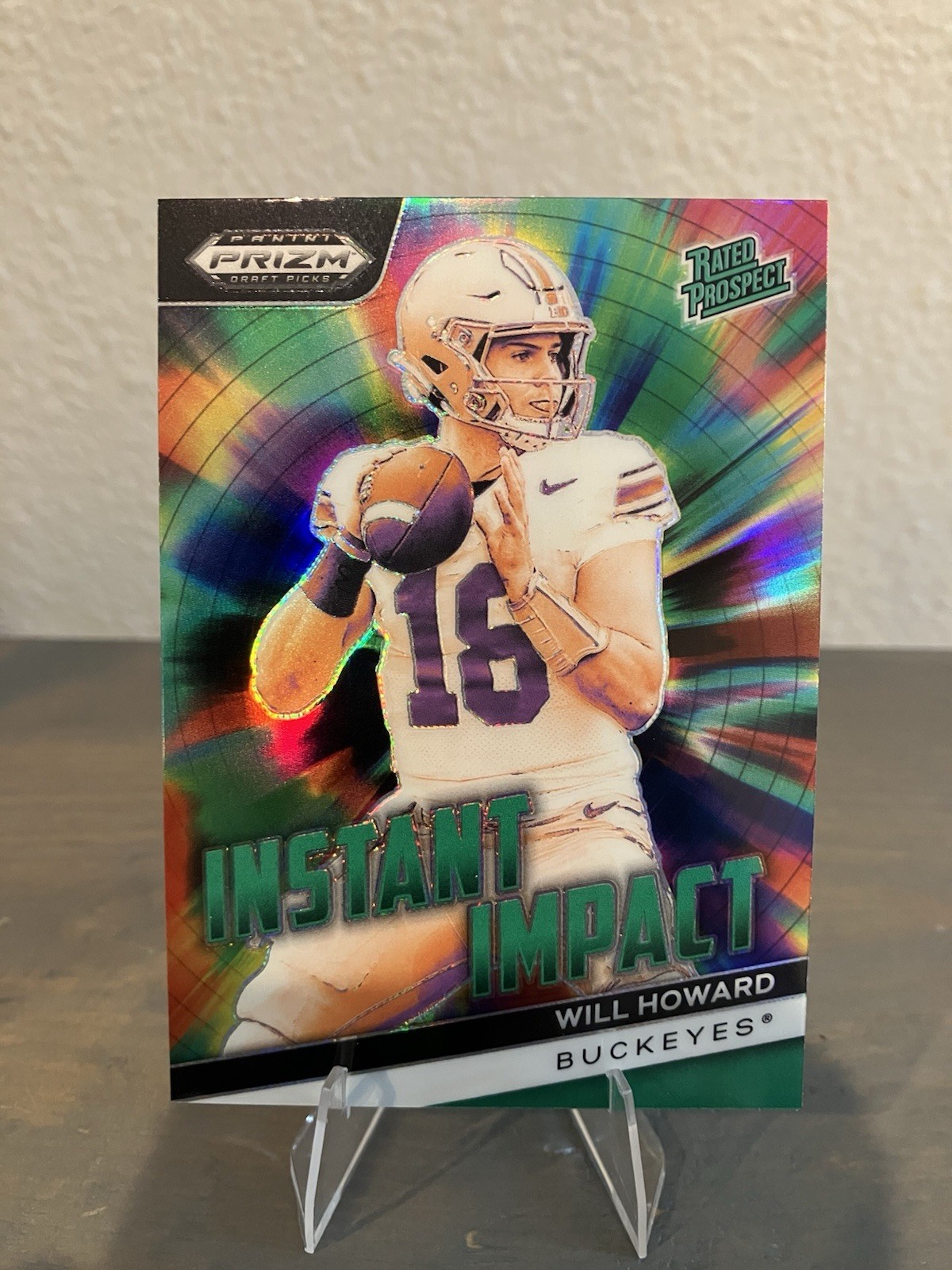 2024 Panini Prizm Draft Picks - Instant Impact Will Howard #II-WH Green Prizm
