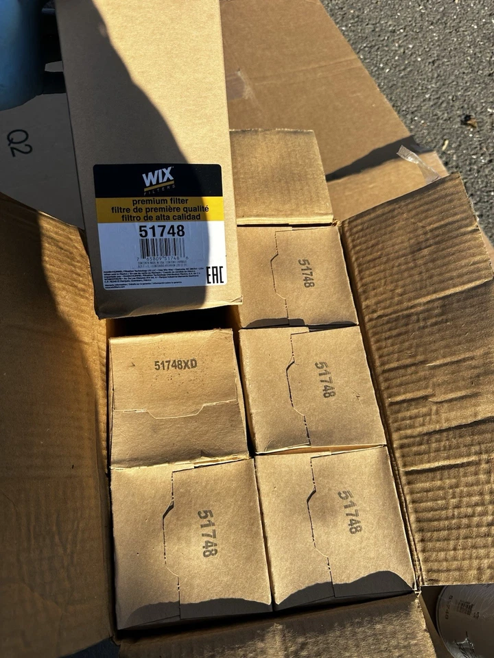 6 件发动机机油过滤器 WIX 51748 适用于 KENWORTH, PETERBILT — 第 2/4 张图片