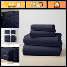 Luxury 4-Piece Flannel Bed Sheet Set - 100 Heavyweight Cotton, Deep Pockets, So