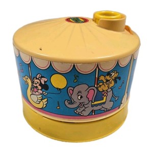 Vintage 1988 Disney Babies Dreamtime Carousel Light & Sound Music Box W/ 2 Disks