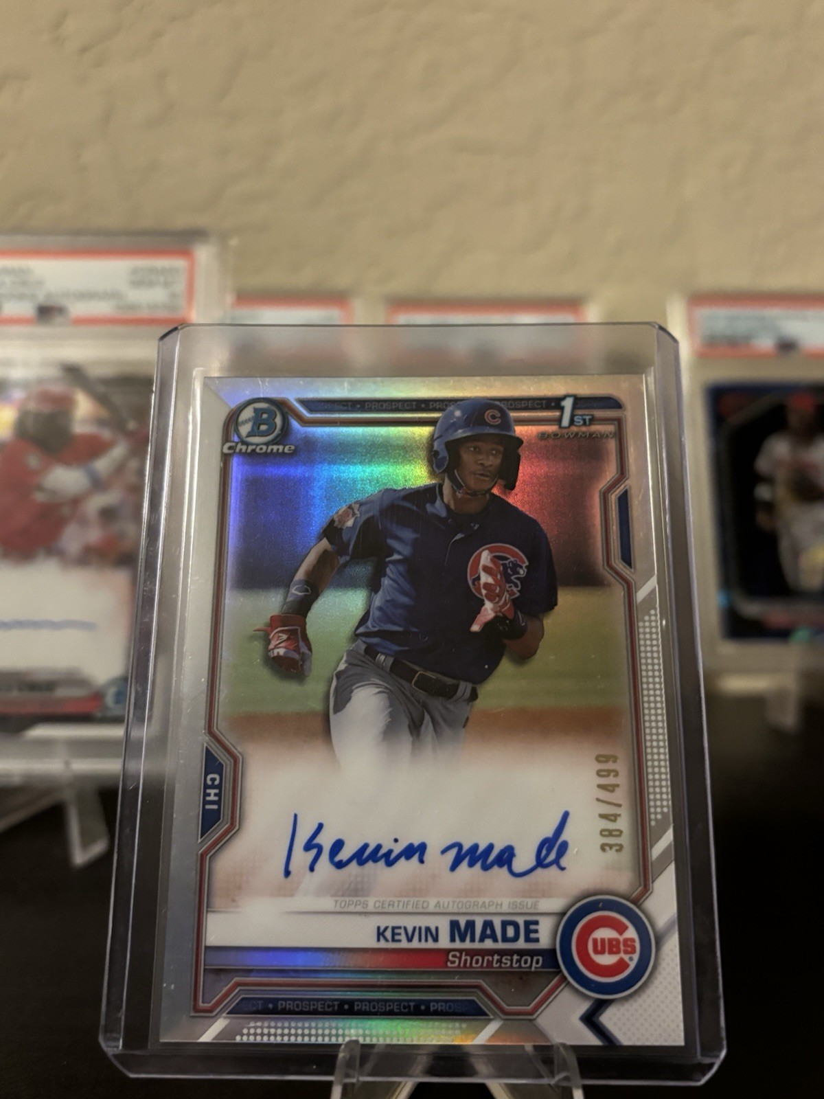 2021 Bowman Chrome Prospects Refractor Kevin Made Auto /499 Nationals #CPA-KM