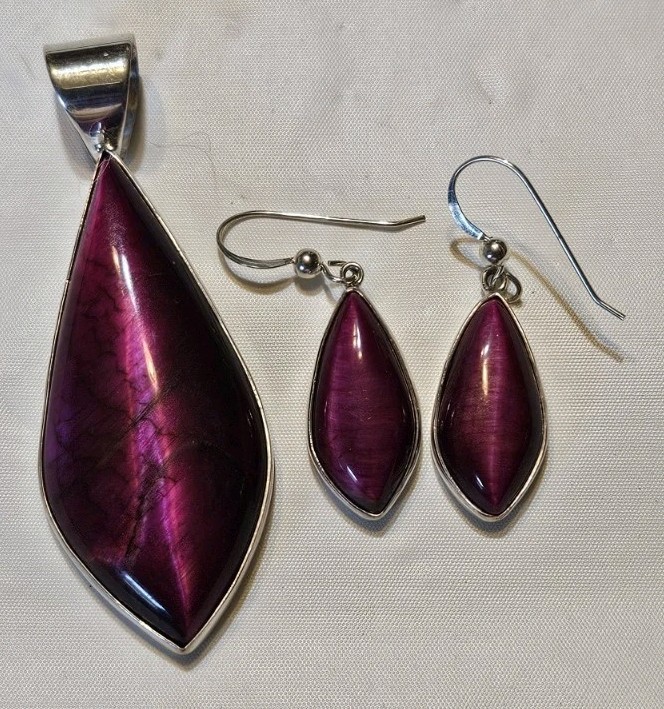 Jay King DTR Ruby Sterling Silver 925 Pendant And… - image 1