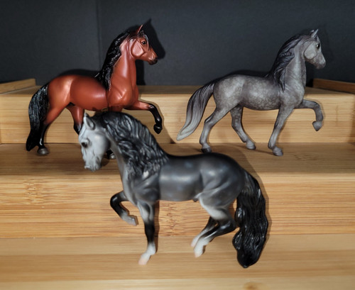 3 Breyer Stablemates - G3 Peruvian Paso + G2 Andalusian molds Special Runs
