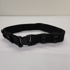 Black Tactical Duty Belt Nylon Webbing Adjustable Buckle 33 Inch