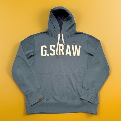 G-Star RAW Hooded Sweatshirt Gr. XL Herren Hoodie Pullover #BB4-21
