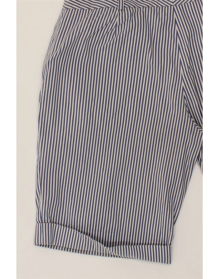 Pantalones Cortos Chinos TOMMY HILFIGER Mujer US 4 Pequeños W27 Azul Rayas Algodón IC11 Foto 4 de 4