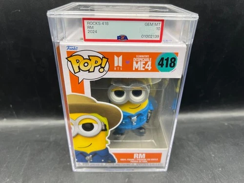 2024 Funko POP! RM BTS Despicable Me 4 Rocks #418 PSA 10 GEM MINT