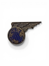 Vintage Sterling Silver Pan Am One Year Service Pin 1940s