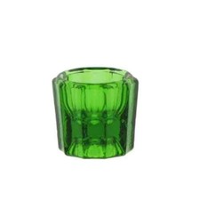 House Brand Green Glass Dappen Dish, single