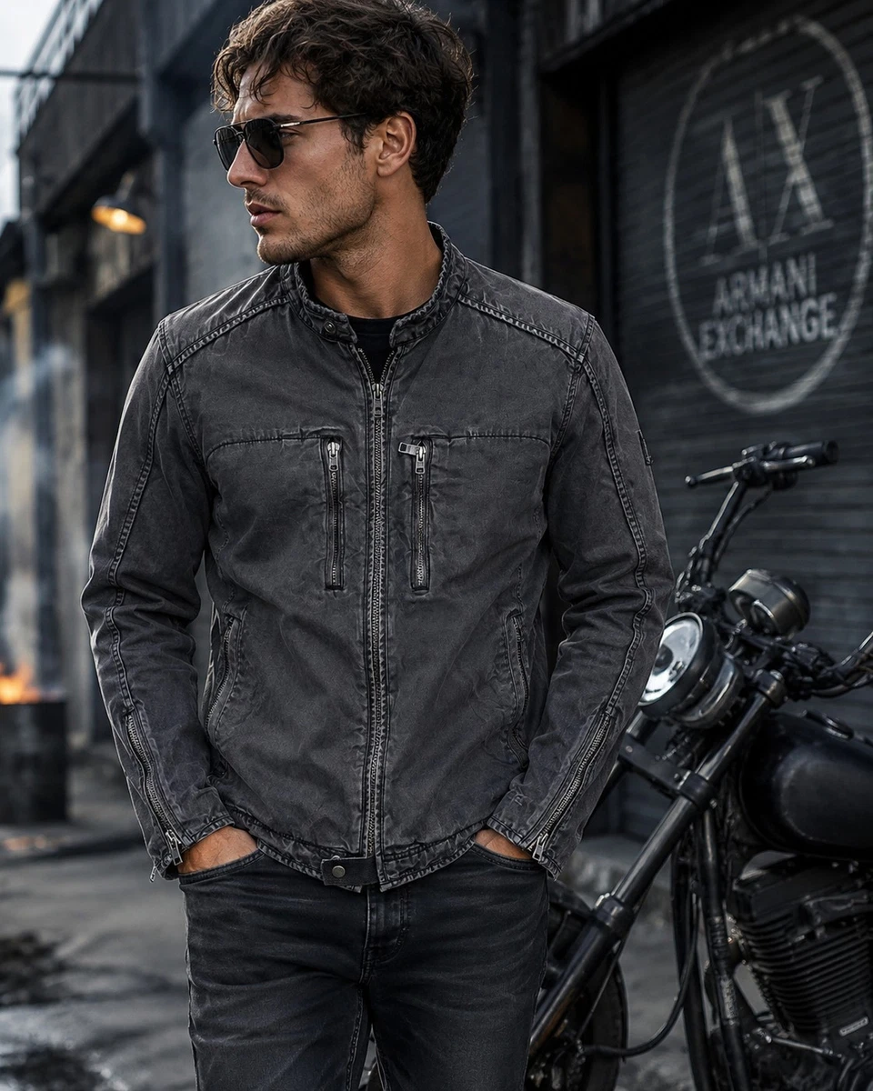 Armani Exchange Motorcycle Jacket Jackets for Men for Sale | Shop