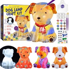 LAOESE Paint Your Own Dog Lamp Kit, Kids Arts  Crafts, Ages 3 , DIY Art Supply