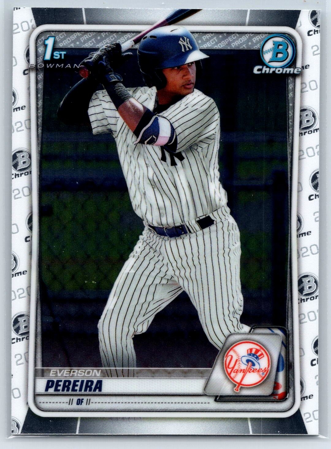 2020 Bowman Chrome Everson Pereira 1st Bowman Rookie New York Yankees RC #BCP-51