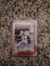 Topps 2025 Update 1990 Topps Baseball Orange Auto  Card Andrew McCutchen 