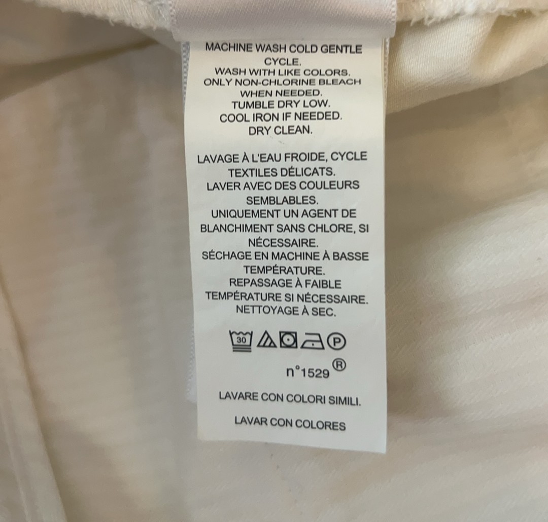 $349 NWT Polo Ralph Lauren White Sz 12 Cotton Twill Straight Leg Women's Pants image 9