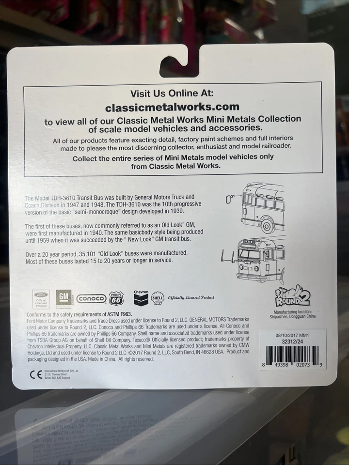 CMW Mini Metals 32312 1:87 HO GMC TDH-3610 Bus Pacific Electric Santa Monica NIB - Image 2 of 4