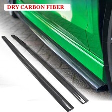 Fits Audi A3 Sline S3 RS3 8V 2014-2023 Dry CARBON Side Skirts Extension Spoiler