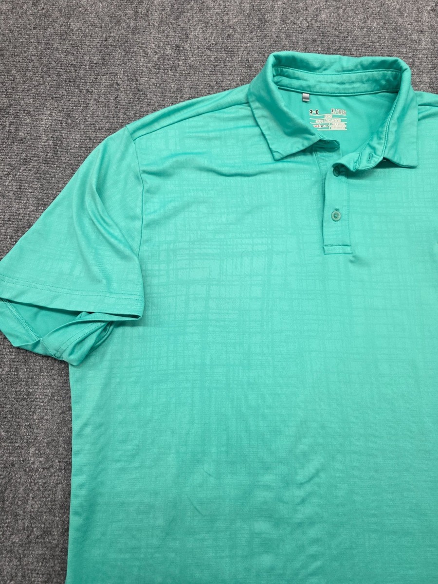 Brays Island Golf Under Armour Loose Heat Gear Green Polo Shirt - XL View 4