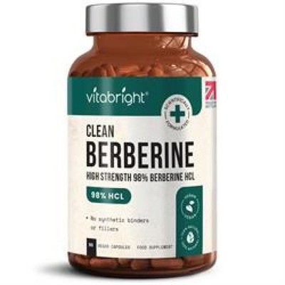 Vitabright hochfestes 98% Berberin HCL - 90 Kapseln