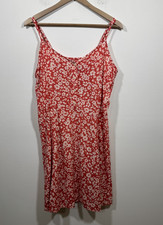 Gap Smocked Fit Flare Floral Mini Dress Womens Large Sleeveless Fairy NEW