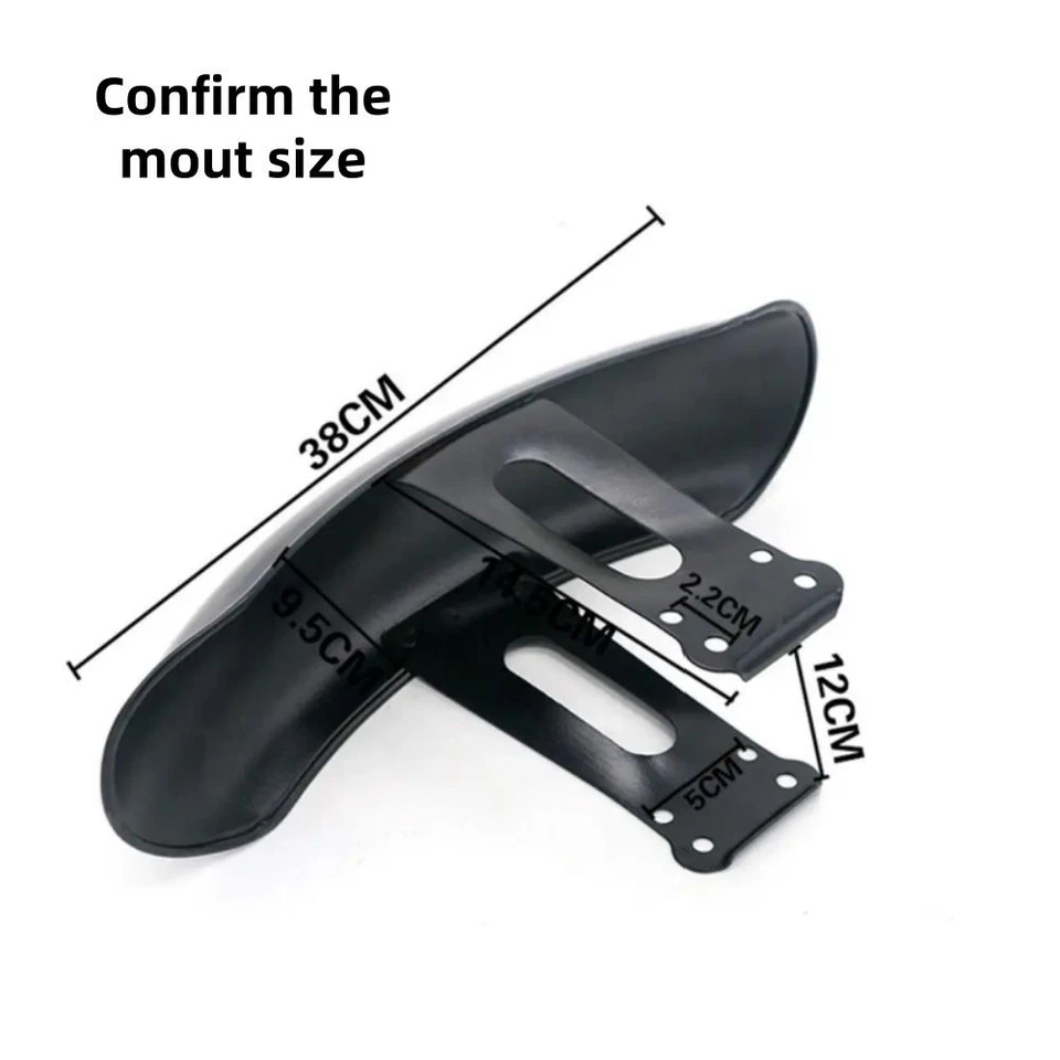 复古黑色金属前后挡泥板挡泥板保护套 适用于本田 CG125 CG 咖啡赛车 — 第 4/4 张图片