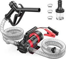 Fuel Diesel Transfer Pump 12V Self-Priming Boat yanmar Tractor deere barrel