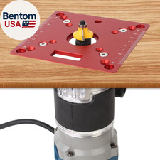 Aluminium Router Table Insert Plate,Mini Square Woodworking Benches Router Flip