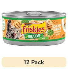 Indoor Cat Food Wet Chicken Dinner with Garden Greens 5.5 Ounce 12 Pack Case 4.02 per gallon