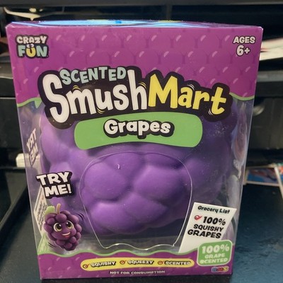   Smush Mart Scented Grapes JUMBO VIRAL SQUISHY 6  RMS USA Crazy Fun