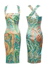 SALE! $5,500 Vint. DOLCE & GABBANA Silk Satin lace Dress size 42