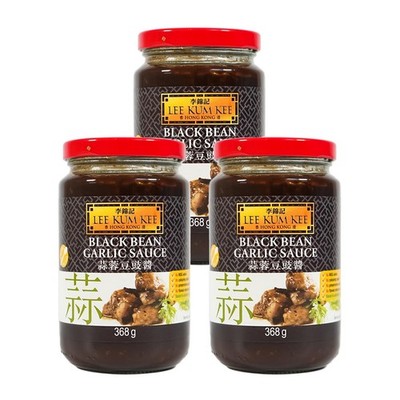 LKK Black Bean Garlic Sauce Knoblauch Schwarze Bohnen Sauce 3x368g