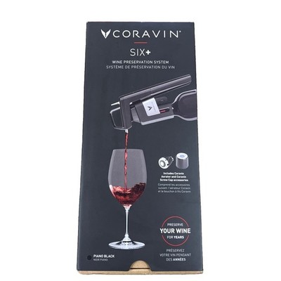 Coravin Timeless Six+ Wine Preservation System - Piano Black - Brand New In Box