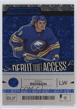 2023 Upper Deck Credentials Debut Ticket Access Blue /149 Zach Benson #188 1ik9