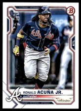 Ronald Acuna Jr. 2021 Bowman #62 Braves MLB READ FREE SHIPPING AutographDen
