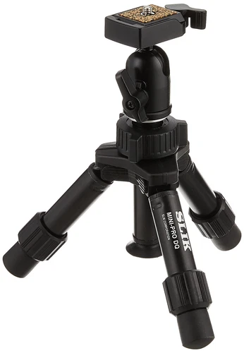 SLIK Mini Pro DQ - Treppiede da tavolo a 2 sezioni, colore: Nero (C9V)