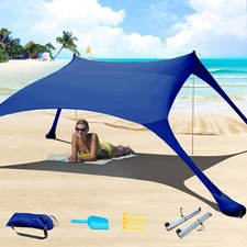 7�7 FT Beach Tent Sun Shelter UPF50+ UV Protection, Outdoor Small Canopy Tent