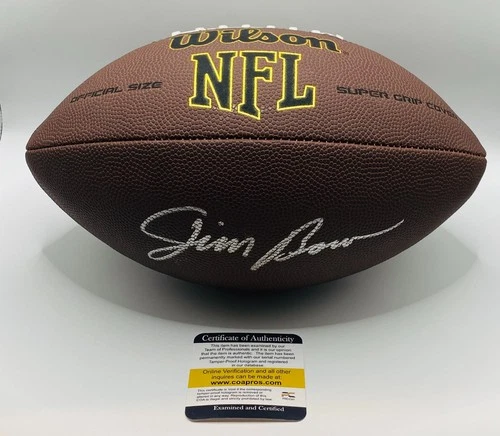 Jim Brown Signed Football With COA (PC481399) (Browns)