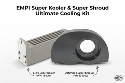 EMPI Super Kooler Oil Cooler Kit Non-Doghouse VW Beetle Bug Bus Porsche 356 912