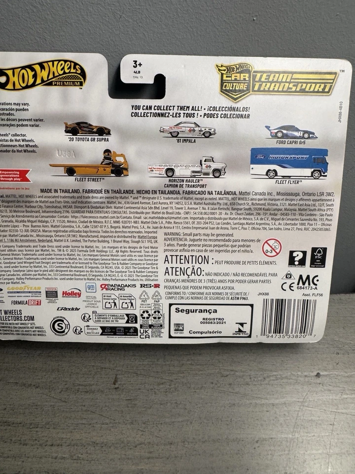 Camión rampa Chevy Hot Wheels Team Transport '61 Impala '72 #54 2023 Car Culture Foto 4 de 4