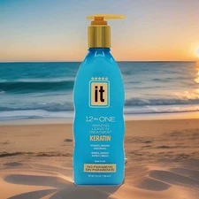 IT 12 in One Leave In Treatment Keratin 10.2 oz Anti Frizz Smooth Repair USA