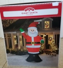 Holiday Time Giant Santa 10ft Tall Airblown Inflatable Christmas Decor New
