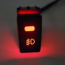 Fit 2015-2017 Versa Sedan Fog Light Onoff Push Switch Button Red Led Indicator