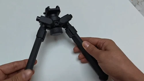 1913 Faltbares Zweibein - Verstellbares Gewehr Zweibein Aluminium & Polymer für die Jagd - Bild 3 von 13