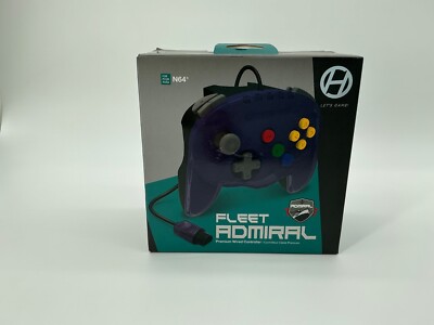 Hyperkin Fleet Admiral Premium Wired Controller for Nintendo N64 (Violet Fleet)