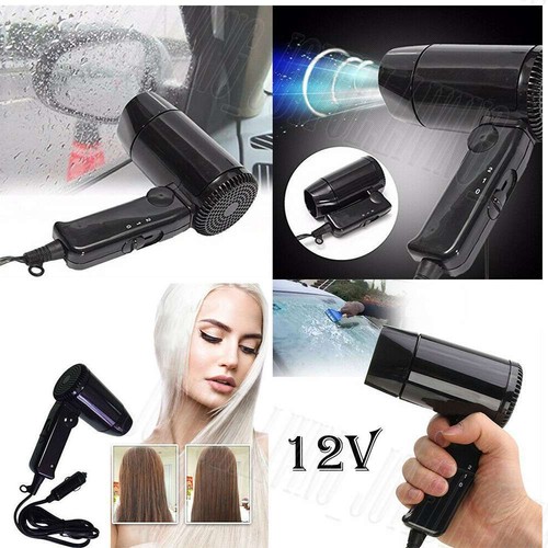 Car Hairdryer 12V Portable Hair Dryer Dry Glass Defroster Car Camping Travel AU - Picture 6 of 12