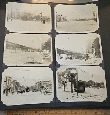 6 1914 IRT Subway Brooklyn FLATBUSH TROLLEY New York City 3x4.5 Photos