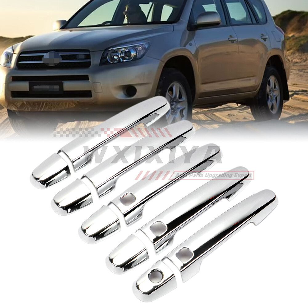 Chrome Door Handle Cover For Toyota Rav4 2006-2012 With Smart Keyhole Tirm Side