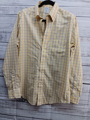 Brooks Brothers Shirt Mens 15-4/5 Slim Fit Long Sleeve Plaid Slim Fit 